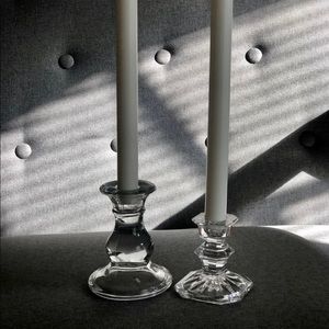 Crystal Taper Candle Holders